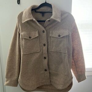 Banana Republic tan shacket